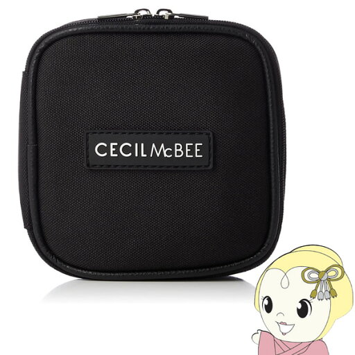 【在庫僅少】セシルマクビー CECIL McBEE STYLISH POUCH SERIES スクエアポーチS ブラック CM121061-BK【/srm】 【在庫僅少】セシルマクビー CECIL McBEE STYLISH POUCH SERIES スクエアポーチS ブラック CM121061-BK【/srm】