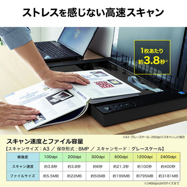 フラットベッドスキャナー A3対応 新品 SA...の紹介画像3