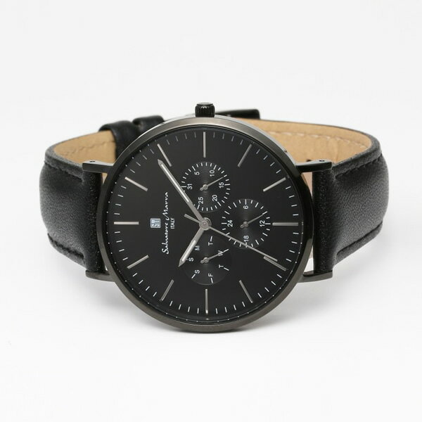 【8/1はエントリーで当店全品最大P7倍】Salvatore Marra サルバトーレマーラ腕時計　マルチファンクション　SM22102-BKBK【KK9N0D18P】