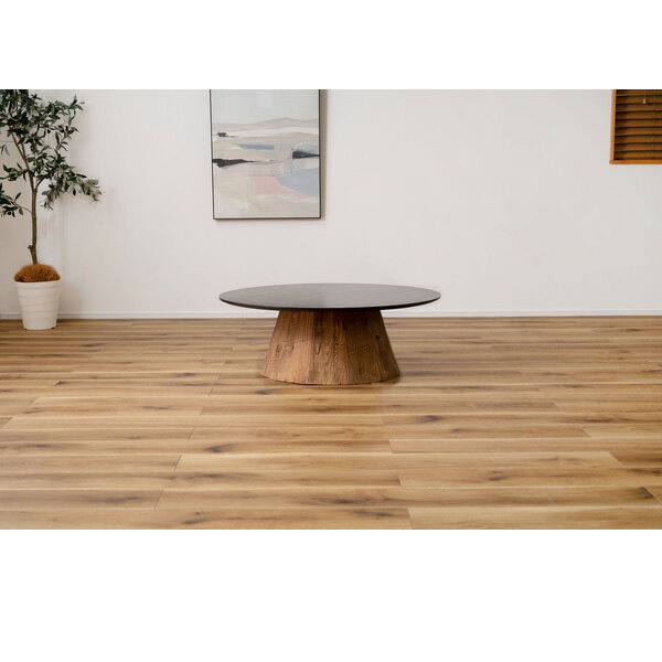 ラウンドテーブル Lサイズ センターテーブル 北欧 木製 古材 パイン 天然木化粧合板 オーク 丸 円形 おしゃれ 東谷【/srm】