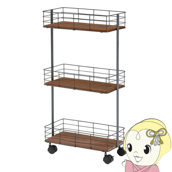 【5/1限定エントリーで当店全品最大P7倍】デポシリーズ ラック【メーカー直送】ワゴン KR-3856 ブラック 萩原 ハギハラ【/srm】