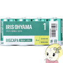 【5/18はダイヤモンド会員限定当店全品最大P8倍】【在庫僅少】アイリスオーヤマ BIGCAPA basic+ アルカリ乾電池 単1×4本パック LR20Bbp...