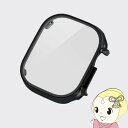 【5/1限定エントリーで当店全品最大P7倍】フルカバーケース ELECOM エレコム Apple Watch 49mm用 プレミアムガラス 高透明 クリア AW...