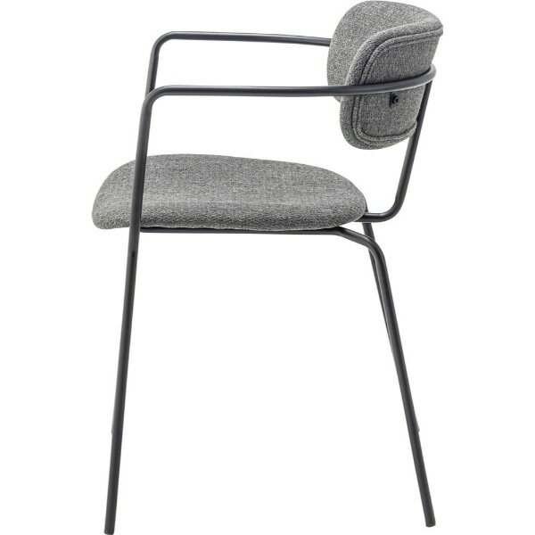 【7/10は期間限定クーポン発行】アームチェア ルームチェア チェア 椅子 カフェ ダイニング おしゃれ シンプル スタイリッシュ スタッキング可 北欧 グレー【/srm】 [3]