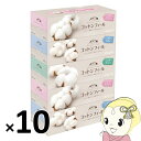 ティッシュペーパー 箱売 エリエール コットンフィール ティッシュ 150組5P×10セット（150組×50箱） 大王製紙【KK9N0D18P】