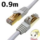 【5/10は期間限定クーポン発行】【在庫処分】CAT7-7000-03W Tera Grand CAT7 LANケーブル 0.9m SSTP対応 ホワイト