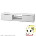 テレビボード リビングボード ローボード 背面収納テレビ台 幅150cm テレビラック リビング収納 AVボード キャスター付き 北欧 ホワイト【/srm】(3)
