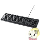 【5/25は期間限定クーポン発行】有線ゲーミングキーボード USB & PS2 バッファロー BSKBCG300BK