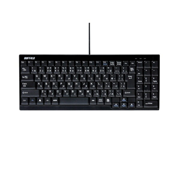 【6/5は期間限定クーポン発行】【在庫あり】有線スリムキーボード USB接続 バッファロー BSKBU14BK ブラック - Image 2
