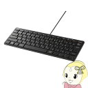 【4/18限定 ダイヤモンド会員はエントリーで当店全品最大P8倍】有線コンパクトキーボード USB バッファロー BSKBU300BK ブラック