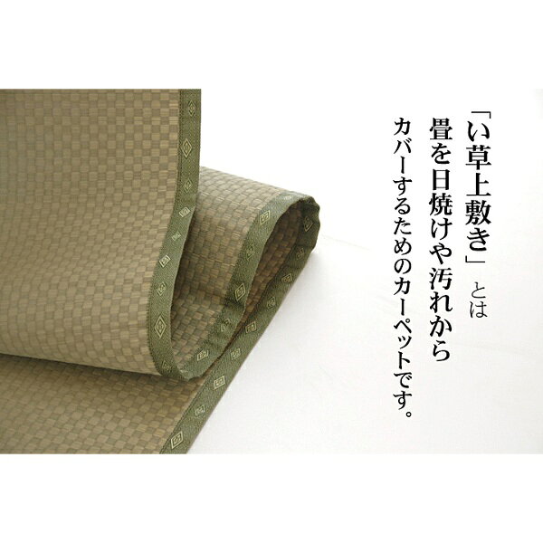 い草 上敷き カーペット 純国産 市松織 不知火 三六間4.5畳 約273×273cm 熊本県八代産イ草使用【/srm】 [3]