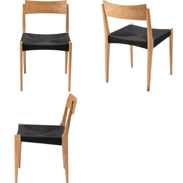 ペーパーコードチェア ナチュラル ACE-77NA 東谷 ダイニングチェア イス 椅子 いす ペーパーコード 天然木 アッシュ シンプル 北欧 【/srm】 [2]