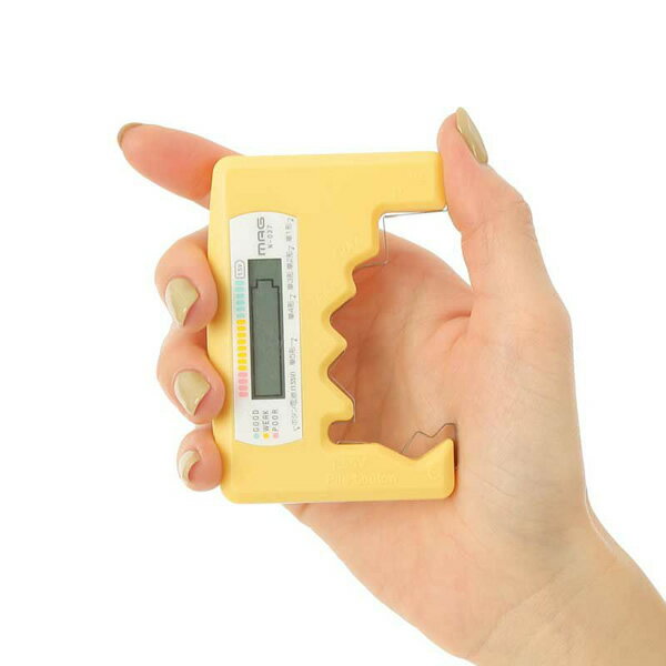 【7/5は期間限定クーポン発行】電池バッテリーチェッカー MAG マグ ノア精密 工具 ツール イエロー N-037Y