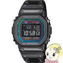 楽天ウルトラぎおん楽天市場店カシオ CASIO G-SHOCK FULL METAL フルメタル レインボーカラー アクセント GMW-B5000BPC-1JF メンズ 電波ソーラー Bluetooth ブラック 反転液晶【/srm】