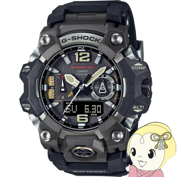 楽天ウルトラぎおん楽天市場店カシオ CASIO G-SHOCK MUDMASTER マッドマスター GWG-B1000-1AJF メンズ 腕時計 電波ソーラー Bluetooth アナデジ 樹脂バンド ブラック【/srm】