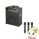【5/10は期間限定クーポン発行】ワイヤレスマイク付き拡声器スピーカー バッテリー内蔵 ワイヤレスマイク3本対応 サンワサプライ MM-SPAMP16【/srm...