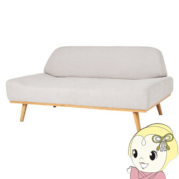 ソファ レスト2P 二人掛け ローソファ ゆったり おしゃれ 二人暮らし 北欧 ファブリック 組み立て簡単 肘なし リビングソファ ホワイトベージュ【/srm】