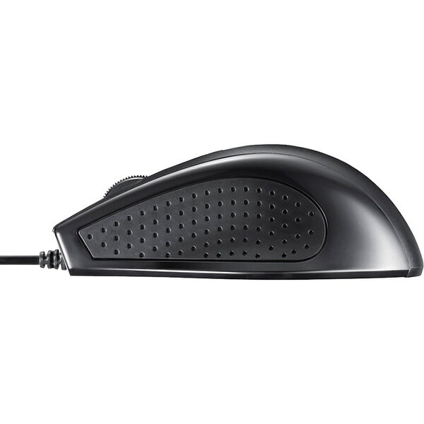 【在庫あり】マウス バッファロー BUFFALO 有線 IR LEDマウス 3ボタンタイプ BSMRU050BK ブラック