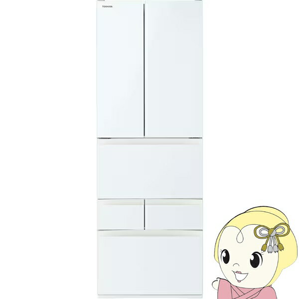 ¢ ɸ  TOSHIBA 509L 65cm եɥ Ѳ 6ɥ ۥ磻 GR-Y510FH-EW VEGETA FH꡼KK9N0D18P