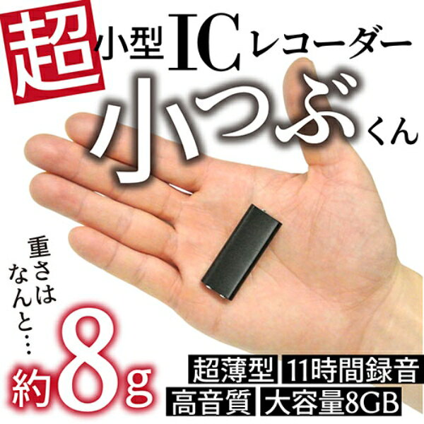 ウルトラぎおん楽天市場店のキヨラカ 超小型 ICレコーダー 「小つぶ君」 IC-U04【/srm】｜アングル2