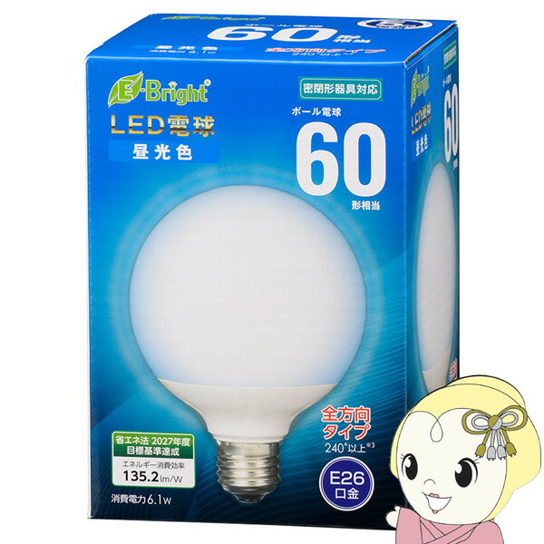 11/15ϴָꥯݥȯԡLEDŵ ܡ 60W 815lm  G95 E26 ̩ķб ŵ LDG6D-G AG24