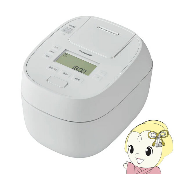 【5/25は期間限定クーポン発行】炊飯器 Panasonic パナソニック 可変圧力おどり炊き 可変圧力IHジャー炊飯器 5.5合炊き ホワイト SR-N510D-W【/srm】