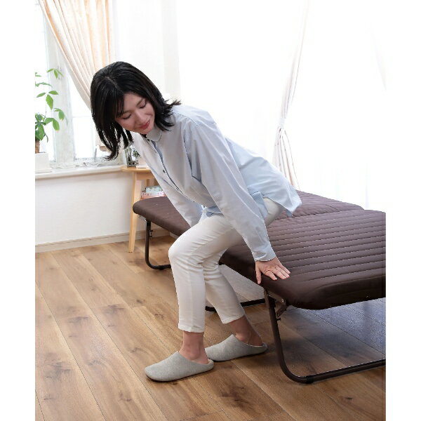 【3/1はエントリーで当店全品最大P7倍】折りたたみ式ベッド Vita もこもこ折りたたみベッド シングル 幅98×奥行198×高さ40cm 谷村実業 VT-003【/srm】