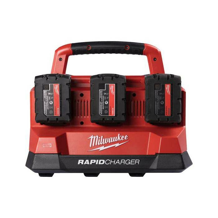 ミルウォーキー M18 PACKOUT 6口 充電器 2つのバッテリーを同時に高速充電 M18 PC6...