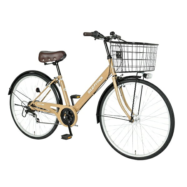 【メーカー直送】 自転車 26インチ 美和商事 ソリッドパイソン26 外装6段変速 LED...
