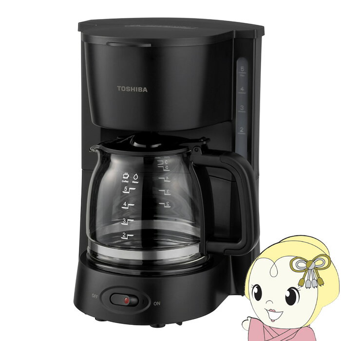 Other - 東芝 コーヒーメーカー HCD-5B-K ブラック ドリップ式 5杯 ペーパーレスフィルター【/srm】