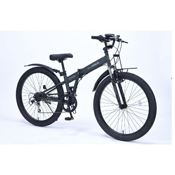 折りたたみ自転車 26インチ 6段変速 セミファットバイク MTB LEDライト付き MYPALL...