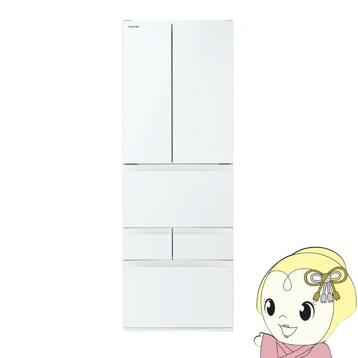 [ͽ�� 4��ܰʹ�]��¢�ˡ�ɸ�������������� TOSHIBA 462L 6�ɥ� �����ۥ磻�� GR-A460FH-EW��/srm��