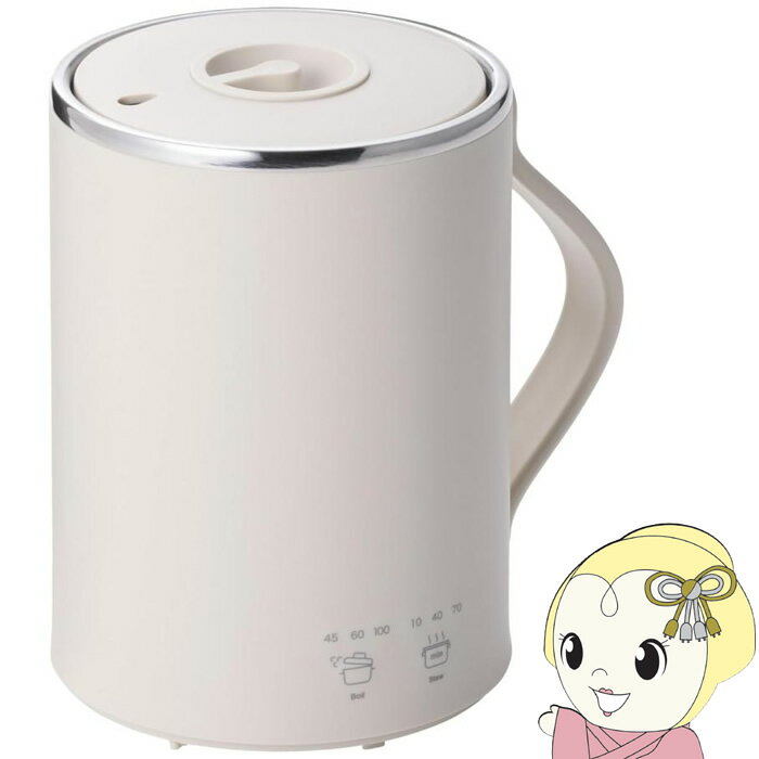Rakuten - テスコム マグカップ型電気なべ 350mL Cook Mug クックマグ ケーブル長1.5m ベージュ TGM20A-C【/srm】