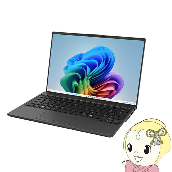 富士通 ノートPC FMV Note U FMVUQSL1BA/14型/WUXGA/Snapdragon X/16GB/512GB/Windows 11/Office OP付/ピクトブラック【/srm】