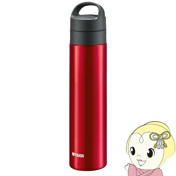 タイガー 真空断熱炭酸ボトル 0.6L 600ml クリアーレッド 保温 保冷 炭酸 MKB-T601RB【/srm】