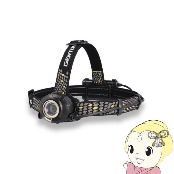 ■　GENTOS(ジェントス)　■・専用充電池／乾電池兼用・ヘルメットホルダーやシリコンバンドなどの付属アクセサリーが充実・後部認識灯搭載で後方の安全性を確保◆　主な特長　◆●USB Type-C 充電式●フォーカスコントロール：レバーを操作することでスポットビームからワイドビームまで無段階に調節可能。●インスタントオフスイッチ：点灯後、一定時間経過後にスイッチを押すと、どのモードからでも一回の操作で消灯できます。●チャージングインジケーター：充電中の充電状態をお知らせ。●後部認識灯：点灯・点滅により後方からの視認性を確保。●60°可動式ヘッド●【ヘッド部】ヘッドプッシュスイッチ、【電池ボックス部】サイドスイッチ◆　主な仕様　◆使用光源：高輝度チップタイプ白色LED×1個明るさ（約）：630ルーメン（Highモード時）/ 400ルーメン（Midモード時）/ 50ルーメン（Ecoモード時）光度（約）：6965カンデラ（Highモード時）/ 4698カンデラ（Midモード時）/ 617カンデラ（Ecoモード時）使用電池：専用リチウムポリマー充電池 3.7V 1,800mAh 6.66Wh または 単3形アルカリ電池×3本充電時間（約）：2.5時間電池寿命：充放電 約300回エネループ使用可能点灯時間（約）：【ヘッド部】8時間（Highモード）/ 16時間（Midモード）/ 36時間（Ecoモード）、【後部認識灯】90時間（点灯）/ 130時間（点滅）照射特性：フォーカスコントロールタイプ照射距離（約）：167m（最大時）保護等級：耐塵・防滴仕様（IP64準拠）落下耐久：1m落下耐久本体サイズ（約）【ヘッド部】W73.1×H52.8×D38.8mm、【電池ボックス部】W84.8×H53.8×D30.4mm本体質量（約）：190g（電池含む）付属品：すべり止め付きヘッドバンド、予備ヘッドバンド（すべり止め付き）、シリコンバンド（バックル4個）、ヘルメットホルダー4個、USB Type-Cケーブル（50cm）、専用充電池簡易商品仕様ブランド名：GENTOS|ジェントスメーカー型番：HLP-2503代表カラー：ブラックライト・ランタンのタイプ：ヘッドランプライト・ランタンの光源：LEDライト・ランタンの燃料・電池：電池式ランタン全光束：630lmブランド名（カナ）：ジェントス