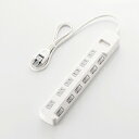 【7/25は期間限定クーポン発行】エレコム ほこり防止シャッター付 省エネタップ T-E6A-2610WH