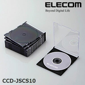 樂天商城 - ELECOM(エレコム) Blu-ray/DVD/CDケース（スリム/PS/1枚収納） CCD-JSCS10BK