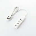 【5/10は期間限定クーポン発行】エレコム 雷ガードタップ T-K1A-2425WH
