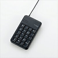 【5/15は期間限定クーポン発行】エレコム 2ポートUSB2.0ハブ付きコンパクトUSBテンキーパッド TK-TCM014BK