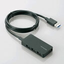 【5/1限定エントリーで当店全品最大P7倍】ELECOM(エレコム) USB3.0対応ACアダプタ付き4ポートUSBハブ U3H-A408SBK