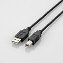【8/5は期間限定クーポン発行】エレコム USB2.0ケーブル 2.0m U2C-BN20BK A-Bタイプ