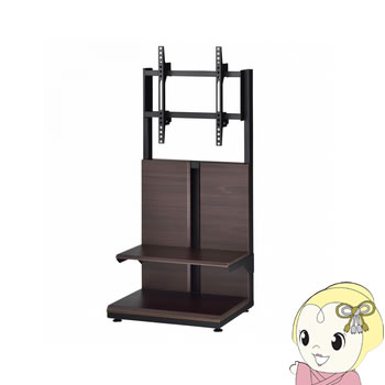 【メーカー直送】KF-650 ハヤミ ～49V型対応 壁寄せスタンド 木目調【/srm】