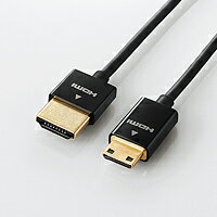 【11/25限定クーポン発行】エレコム カメラ接続用HDMIケーブル（HDMI miniタイプ） DGW-HD14SSM20BK