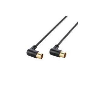 AV-ATLS50BK ELECOM エレコム L型-ストレート 地デジ/BS/CS対応アンテナケーブル L型-ストレート 5m