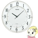 【7/25は期間限定クーポン発行】セイコークロック SEIKO 掛け時計 SOLAR+ ソーラープラス 電波 アナログ 薄型 白マーブル模様 SF506W【/srm】