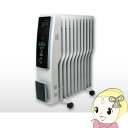 【5/15は期間限定クーポン発行】TEKNOS テクノス オイルヒーター 11枚S型フィン 転倒OFFスイッチ デジタル表示 グレイッシュホワイト TOH-D1...