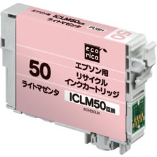Rakuten - ECI-E50LM エコリカ　エプソン用リサイクルインクカートリッジ ライトマゼンタ