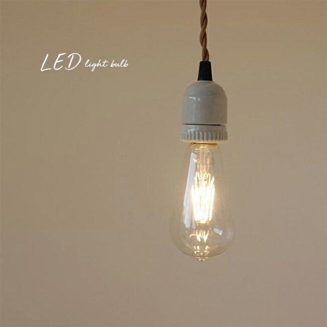 Rakuten - ＼特典あり／エジソン型 LED電球 E26[電球 間接照明 LEDライト LED照明 電球色 レトロ インテリア 口金 サイズ 口金E26 リビング 玄関 トイレ 廊下 天井 吊り下げ ライト 電球交換]