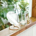 ◎in bloom インブルーム ブラススタンドミラー Lサイズ[卓上ミラー 卓上鏡 曲線 おしゃれ ドレッサー メイク 北欧 韓国 インテリア 韓国インテリア...